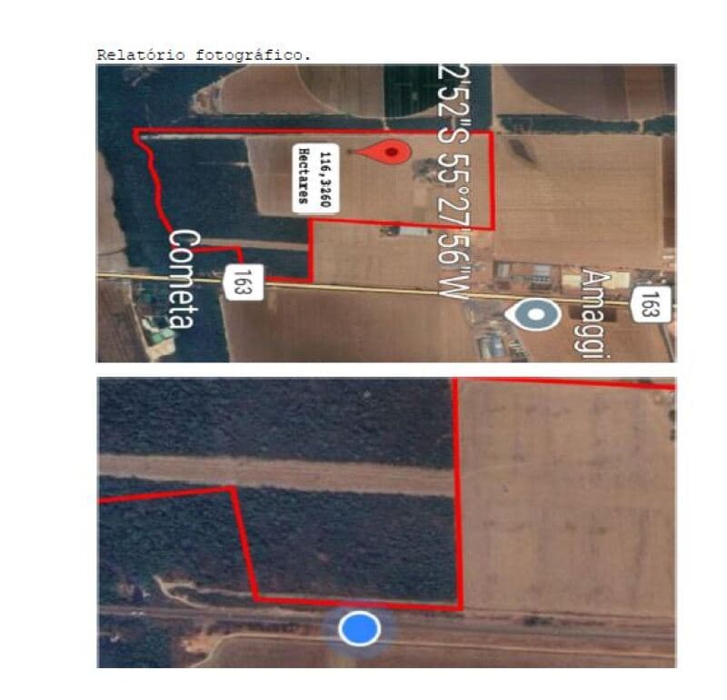 Foto 4 de 20: Area Rural em leilão em Sinop - MT, bairro Lidia — LOTE 001 LEILÃO SICOOB - FAZENDA EM SINOP/MT – 116,326 HECTARES – 15 KM DE SINOP, BEIRA BR-163