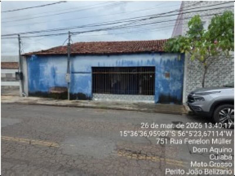 Foto 3 de 4: Casa em leilão em Cuiabá - MT, bairro Dom Aquino — LOTE 001 LEILÃO JUDICIAL - 2º VARA BANCÁRIA DE CUIABÁ - 1 IMÓVEL RESIDÊNCIAL