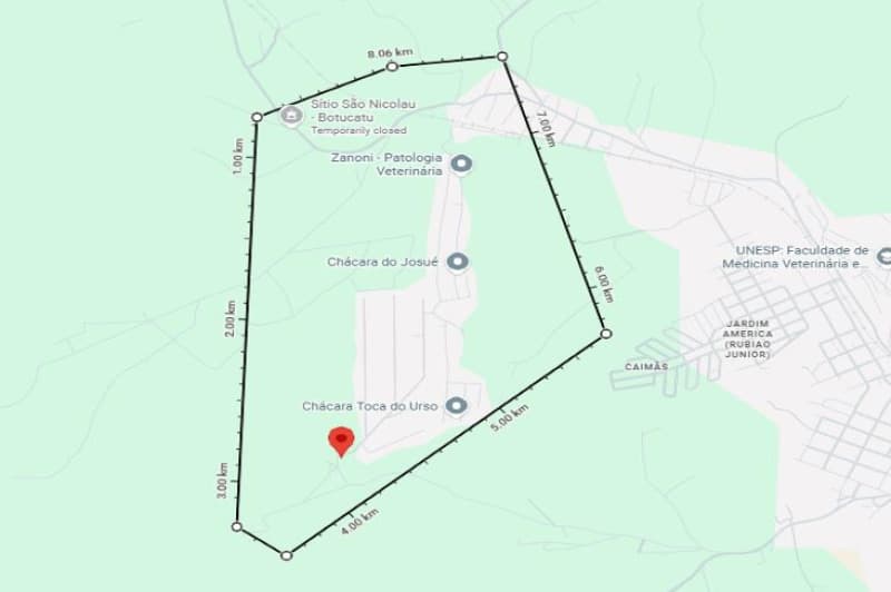 Foto 6 de 9: Terreno em leilão em Botucatu - SP — LOTE 005 TERRENO COM ÁREA DE 1.441,74M² (LOTE 02) - BOTUCATU - SP