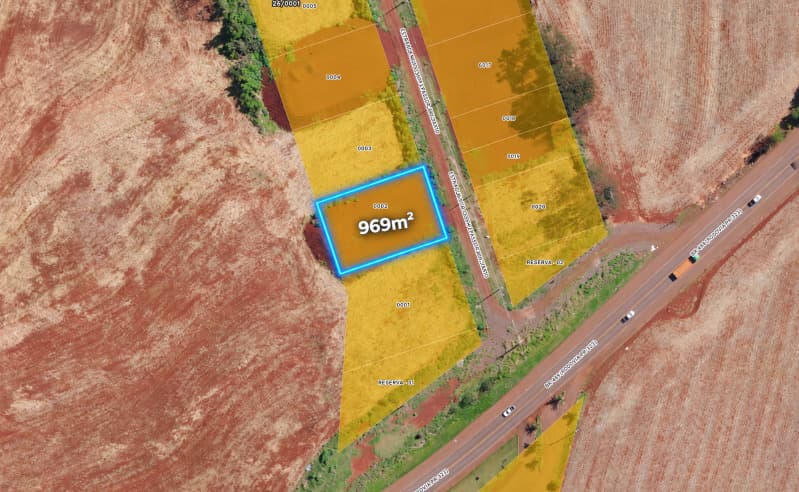 Foto 1 de 5: Terreno em leilão em Jesuítas - PR, bairro Área Industrial — LOTE 030 Terreno industrial com 969,00m² (Jesuítas-PR)