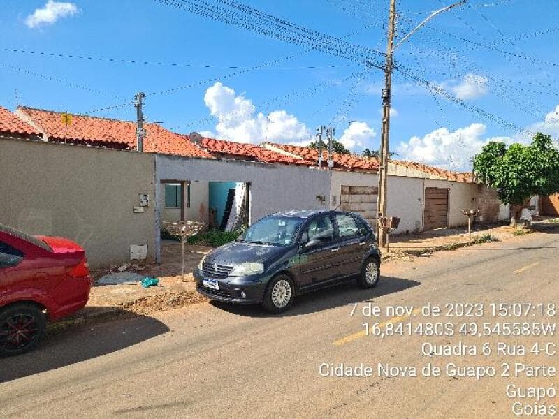 Casa em leilão em Guapó - GO — LOTE 079 CASA - AREA PRIVATIVA (M²): 82,11 BAIRRO: SETOR CENTRAL CIDADE: GUAPO-GO