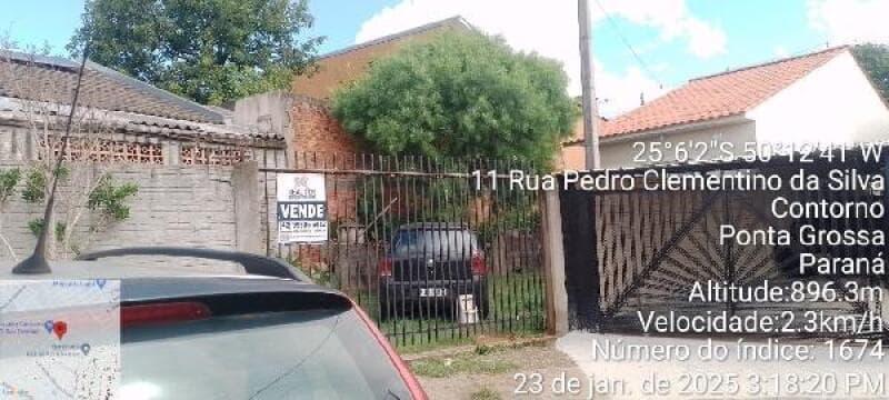 Casa em leilão em Ponta Grossa - PR — LOTE 271 CASA - AREA PRIVATIVA (M²): 53,34 BAIRRO: CONTORNO CIDADE: PONTA GROSSA-PR