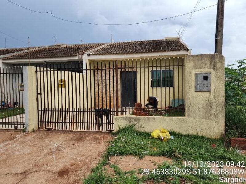 Casa em leilão em Sarandi - PR — LOTE 277 CASA - AREA PRIVATIVA (M²): 53 BAIRRO: AREA RURAL DE SARANDI CIDADE: SARANDI-PR