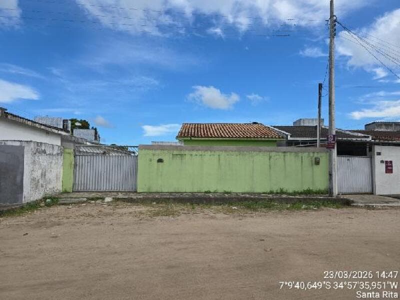 Casa em leilão em Santa Rita - PB, bairro Heitel Santiago — LOTE 188 Casa - AREA PRIVATIVA (M²): 69,96 BAIRRO: HEITEL SANTIAGO CIDADE: SANTA RITA-PB