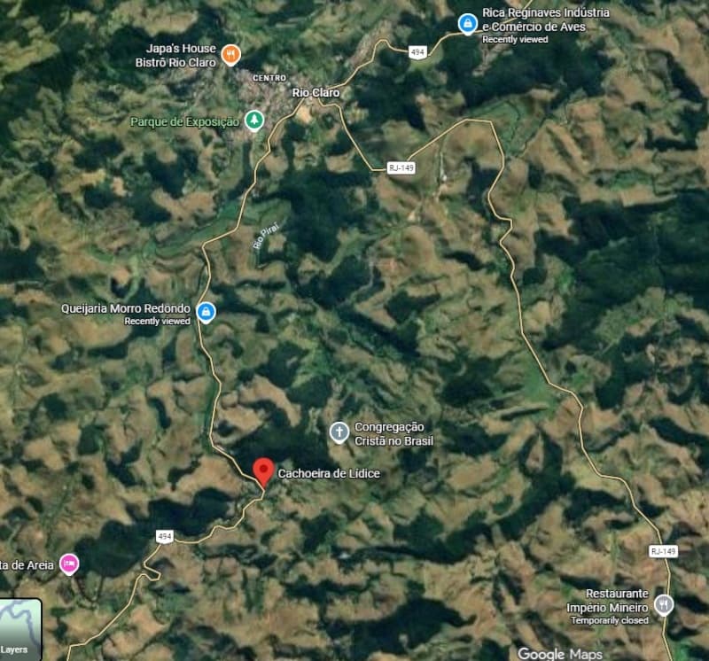 Foto 2 de 4: Area Rural em leilão em Rio Claro - RJ — LOTE 001 SÍTIO VARGEM GRANDE - Rodovia RJ 155 - Km 55 Zona Rural - Frente ao Rio Piraí na cidade de