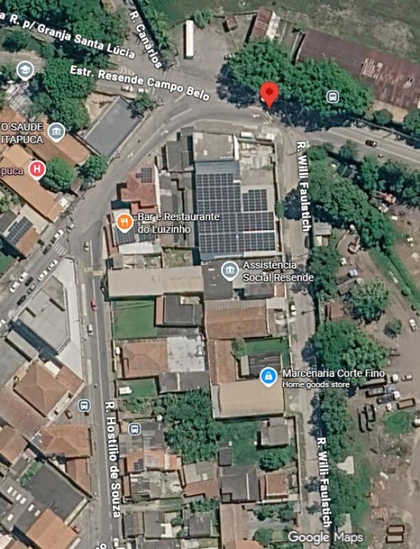 Foto 2 de 9: Comercial em leilão em Resende - RJ — LOTE 001 IMÓVEL COMERCIAL - GALPÕES com COBERTURA METÁLICA e Área Administrativa na Av. Juscelino Ku