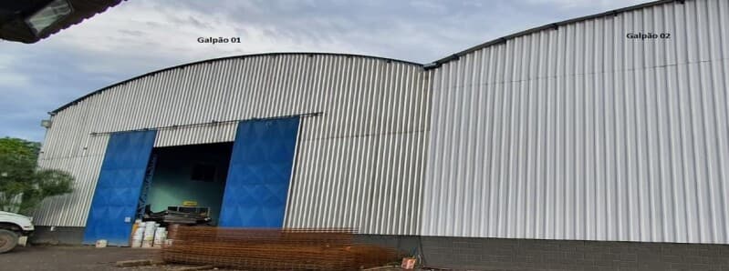Foto 5 de 9: Comercial em leilão em Resende - RJ — LOTE 001 IMÓVEL COMERCIAL - GALPÕES com COBERTURA METÁLICA e Área Administrativa na Av. Juscelino Ku