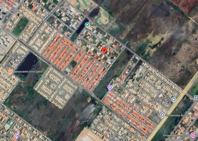 Terreno em leilão em Aracaju - SE — LOTE 001 LOTE - LOTEAMENTO “AQUARIUS” – 1ª ETAPA - ATALAIA VELHA - ARACAJU/SE