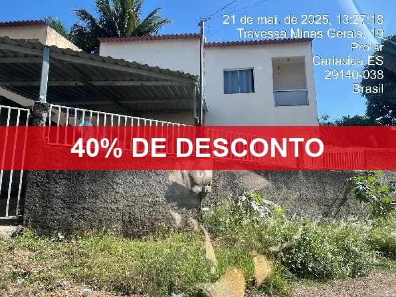 Foto 1 de 2: Casa em leilão em Cariacica - ES — LOTE 050 40% DE DESCONTO - CASA - CARIACICA/ ES