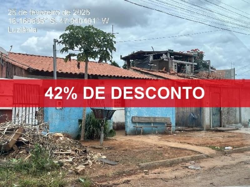 Foto 1 de 2: Casa em leilão em Luziânia - GO — LOTE 077 42% DE DESCONTO - CASA - LUZIANIA/ GO