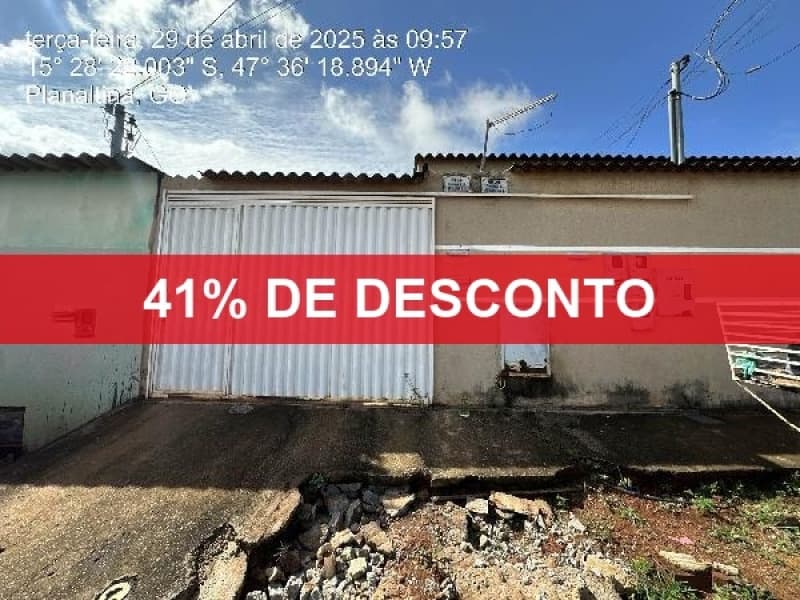 Foto 1 de 2: Casa em leilão em Planaltina - GO — LOTE 085 41% DE DESCONTO - CASA - PLANALTINA/ GO