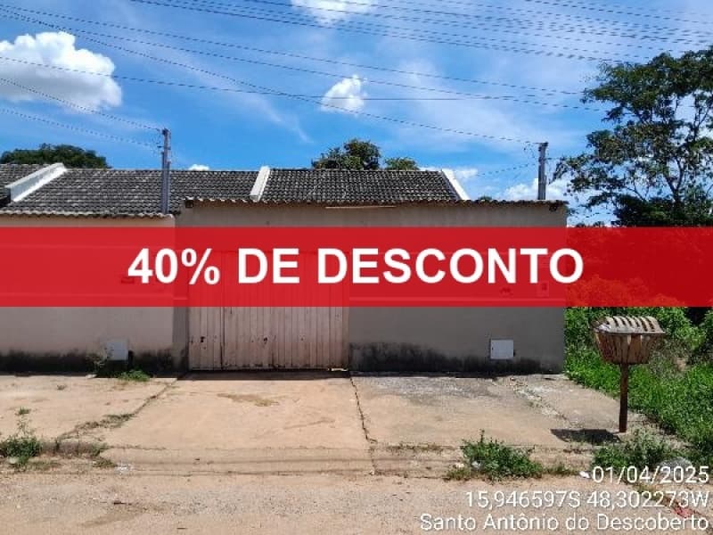 Foto 1 de 2: Casa em leilão em Santo Antônio Do Descoberto - GO — LOTE 094 40% DE DESCONTO - CASA - SANTO ANTONIO DO DESCOBERTO/ GO