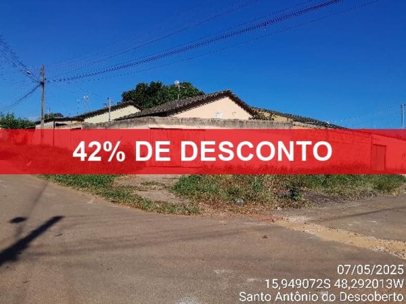 Foto 1 de 2: Casa em leilão em Santo Antônio Do Descoberto - GO — LOTE 099 42% DE DESCONTO - CASA - SANTO ANTONIO DO DESCOBERTO/ GO