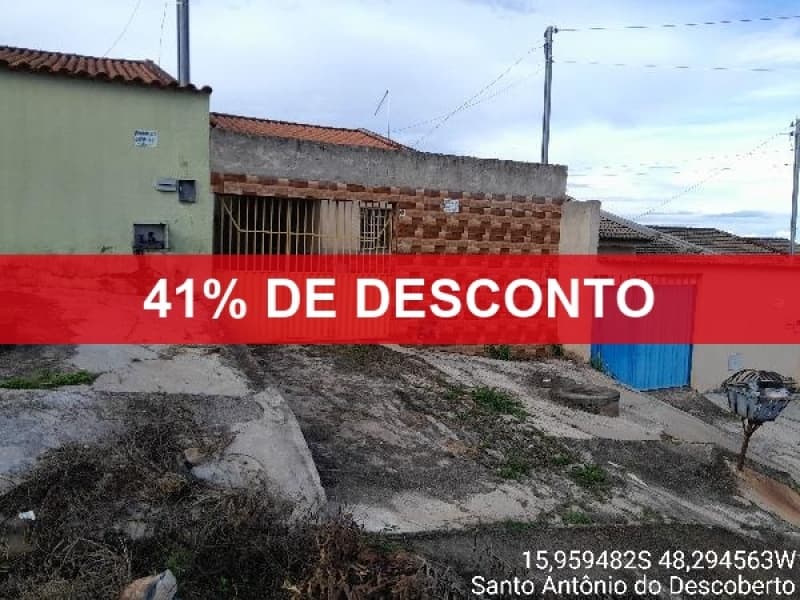 Foto 1 de 2: Casa em leilão em Santo Antônio Do Descoberto - GO — LOTE 101 41% DE DESCONTO - CASA - SANTO ANTONIO DO DESCOBERTO/ GO