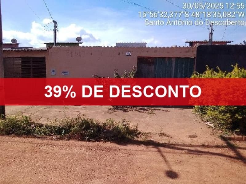 Foto 1 de 2: Casa em leilão em Santo Antônio Do Descoberto - GO — LOTE 102 39% DE DESCONTO - CASA - SANTO ANTONIO DO DESCOBERTO/ GO