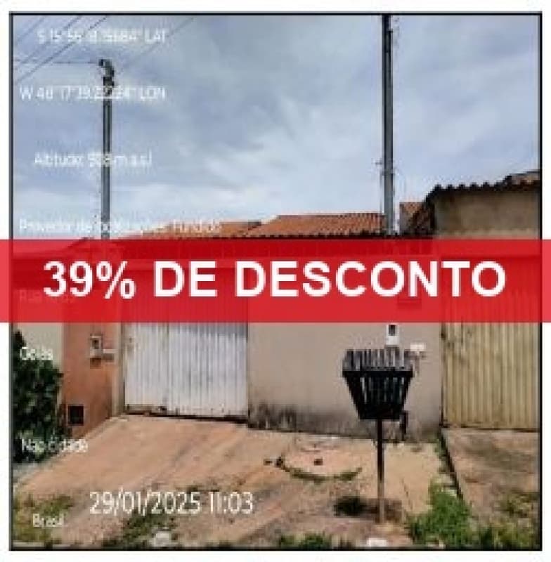 Foto 1 de 2: Casa em leilão em Santo Antônio Do Descoberto - GO — LOTE 108 39% DE DESCONTO - CASA - SANTO ANTONIO DO DESCOBERTO/ GO