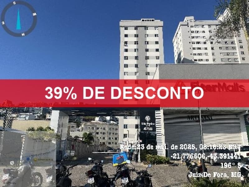 Foto 1 de 2: Apartamento em leilão em Juiz De Fora - MG — LOTE 142 39% DE DESCONTO - APARTAMENTO - JUIZ DE FORA/ MG