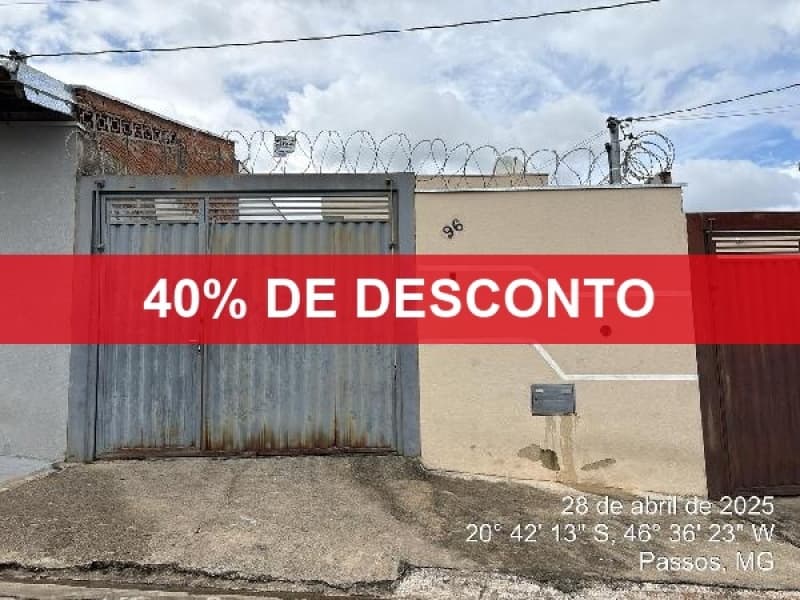 Foto 1 de 2: Casa em leilão em Passos - MG — LOTE 144 40% DE DESCONTO - CASA - PASSOS/ MG