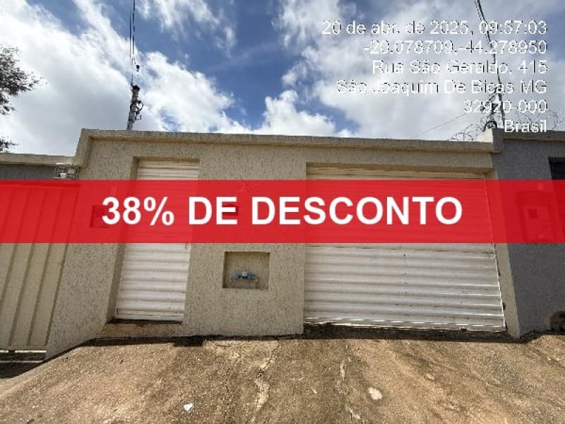 Foto 1 de 2: Casa em leilão em São Joaquim De Bicas - MG — LOTE 148 38% DE DESCONTO - CASA - SAO JOAQUIM DE BICAS/ MG