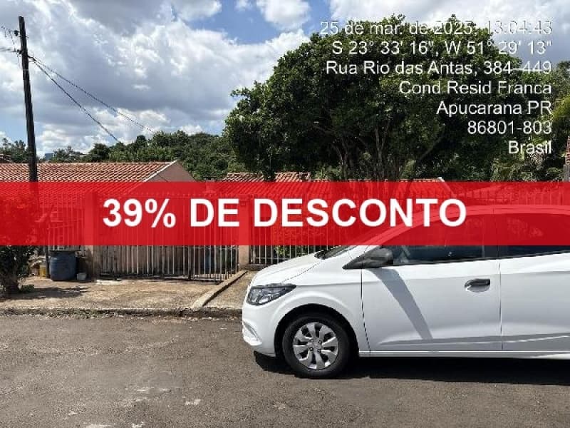 Foto 1 de 2: Casa em leilão em Apucarana - PR — LOTE 184 39% DE DESCONTO - CASA - APUCARANA/ PR
