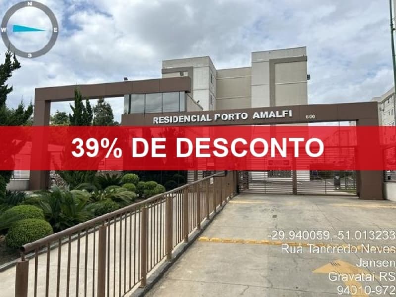 Foto 1 de 2: Apartamento em leilão em Gravataí - RS — LOTE 331 39% DE DESCONTO - APARTAMENTO - GRAVATAI/ RS