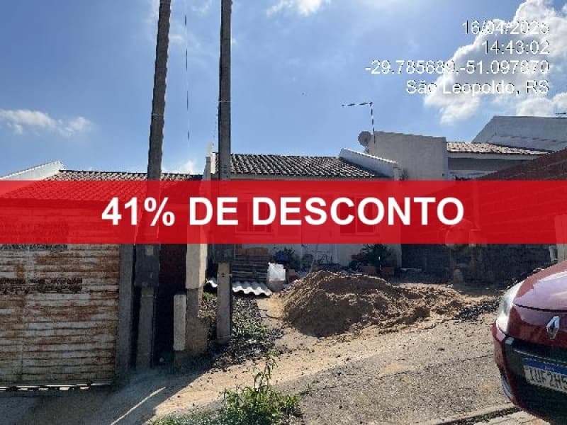 Foto 1 de 2: Casa em leilão em São Leopoldo - RS — LOTE 357 41% DE DESCONTO - CASA - SAO LEOPOLDO/ RS