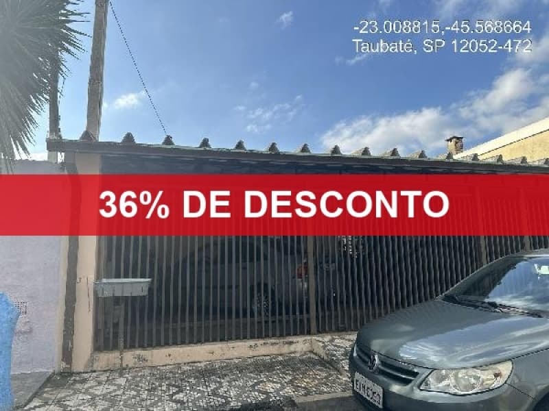 Foto 1 de 2: Casa em leilão em Taubaté - SP — LOTE 491 36% DE DESCONTO - CASA - TAUBATE/ SP