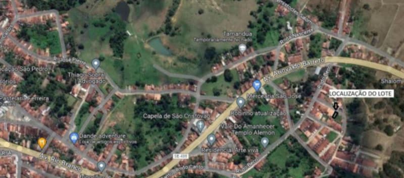 Foto 1 de 2: Terreno em leilão em Capela - SE — LOTE 002 LOTE DE TERRENO - BAIRRO SÃO CRISTOVÃO - CAPELA/SE