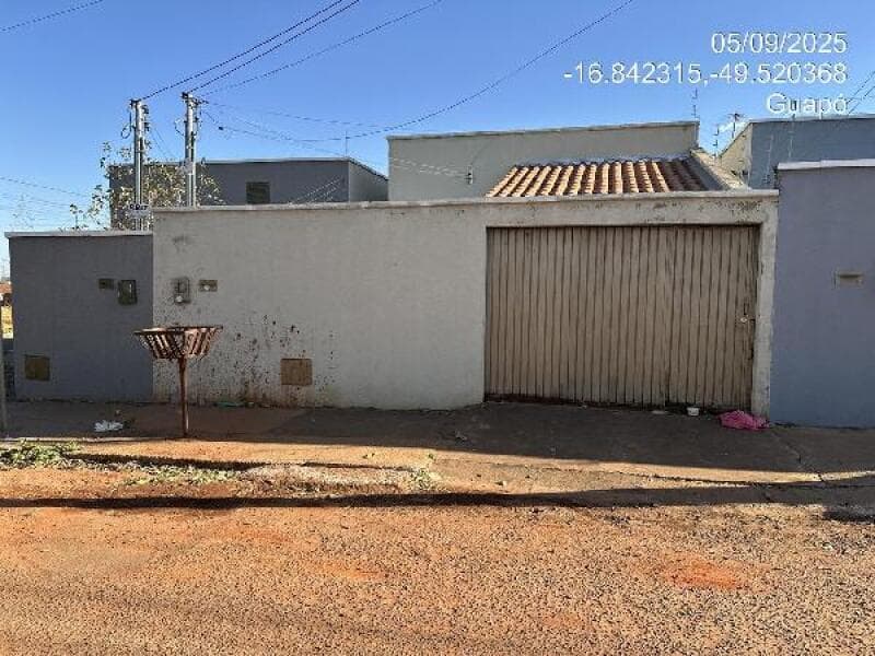 Casa em leilão em Guapó - GO, bairro Conjunto Residencial Bandeira — LOTE 079 CASA - GUAPO/GO