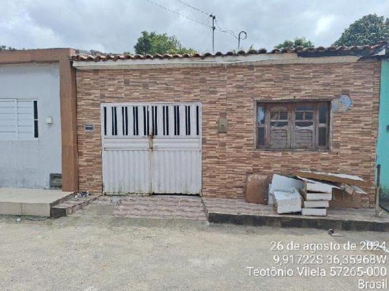 Casa em leilão em Teotônio Vilela - AL — LOTE 001 CASA