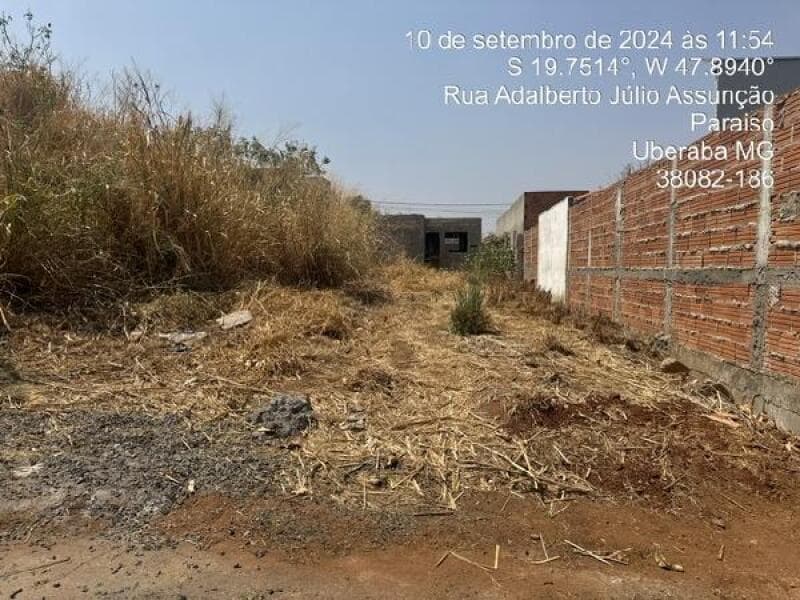 Terreno em leilão em Uberaba - MG, bairro Oneida Mendes Ii — LOTE 169 TERRENO