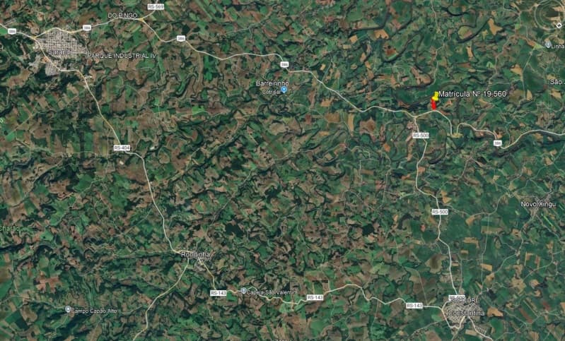 Foto 1 de 2: Terreno em leilão em Sarandi - RS, bairro Barreirinho — LOTE 063 Terras de Cultura, do lote nº 204, com a área de 61.263,00m2, da Linha Cescon, distrito de