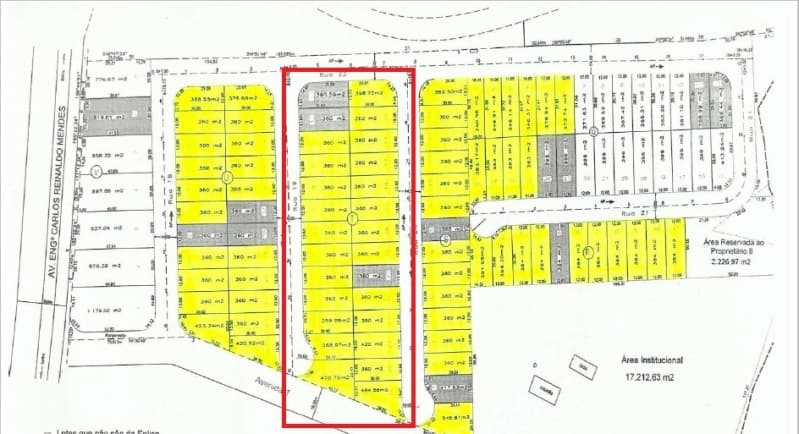 Foto 1 de 3: Terreno em leilão em Sorocaba - SP, bairro Boa Vista — LOTE 002 Terreno com 24 lotes da Quadra T totalizando 8.982,99 m², integrantes do loteamento “Jardim