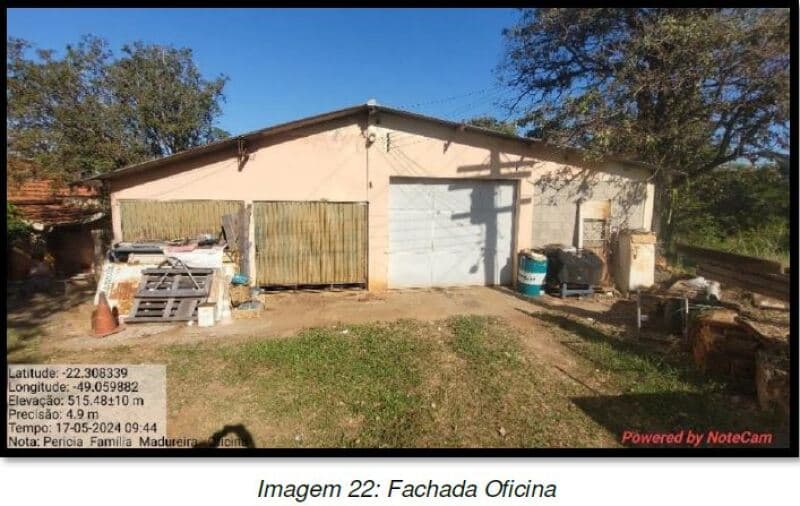 Foto 15 de 37: Area Rural em leilão em Bauru - SP — LOTE 001 Gleba de Terras - Chácara Madureira, área de 103.989m², edificações como residências, salão