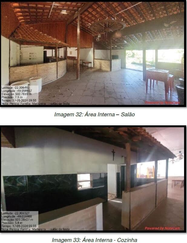 Foto 25 de 37: Area Rural em leilão em Bauru - SP — LOTE 001 Gleba de Terras - Chácara Madureira, área de 103.989m², edificações como residências, salão