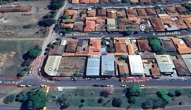 Terreno em leilão em Santa Rosa De Viterbo - SP — LOTE 001 Terreno com área total 2.109,253m², Santa Rosa de Viterbo/SP