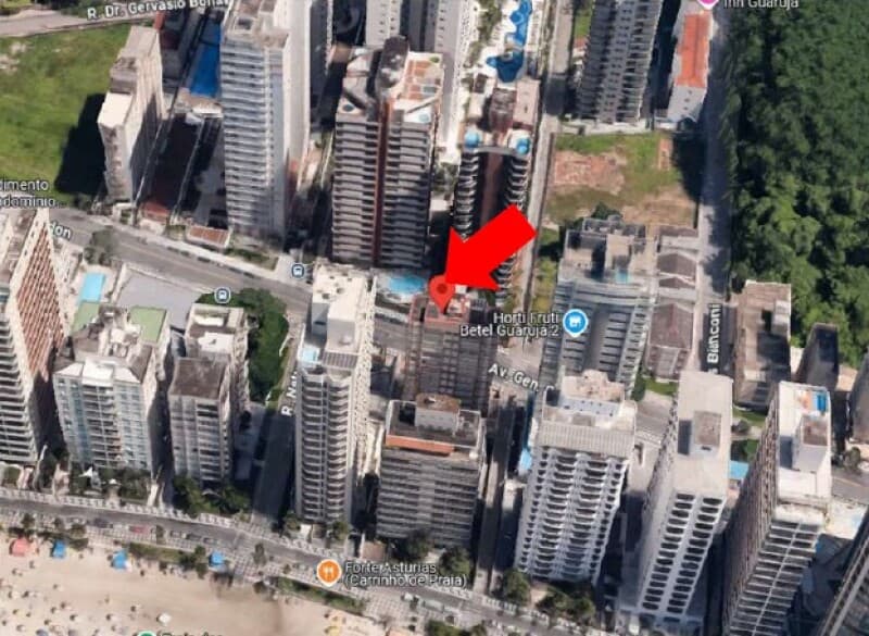 Foto 3 de 9: Apartamento em leilão em Guarujá - SP, bairro Vila Alzira — LOTE 001 Apartamento Ed. Chander, A.U. 89m², 1 vaga, Vila Alzira, Guarujá/SP