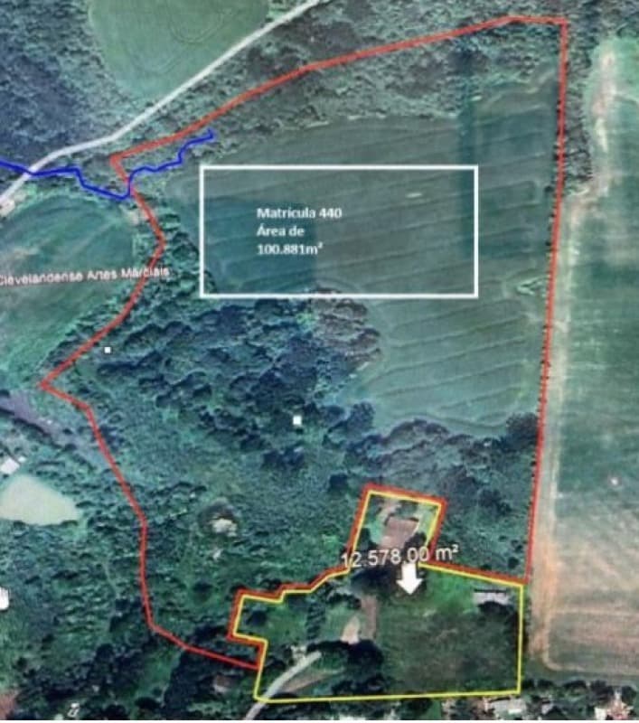 Terreno em leilão em Clevelândia - PR — LOTE 001 Imóvel Rural 100.881m2