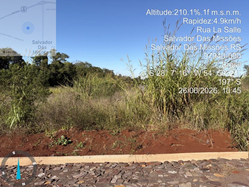 Terreno em leilão em Salvador Das Missões - RS — LOTE 022 Mat. 19.716