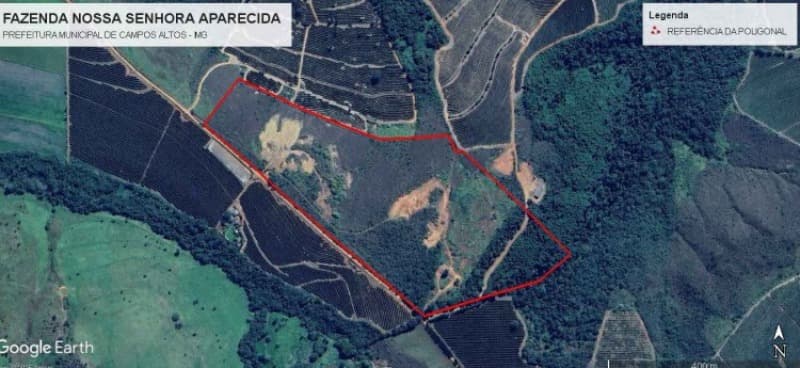 Area Rural em leilão em Campos Altos - MG — LOTE 009 Fazenda Nossa Senhora Aparecida, Campos Altos/MG - Terras com área total de 16,7893 hectare