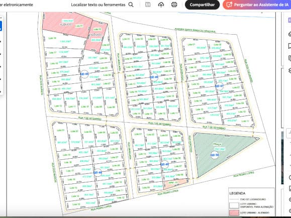 Imóvel em leilão em Araguacema - TO — LOTE 078 Lote nº 04 da Quadra nº 49, com área de 303,82 m², o qual está matriculado sob o nº 6.221,