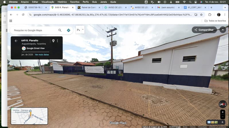 Terreno em leilão em Augustinópolis - TO — LOTE 001 Imóvel medindo 1.400.00m2 na Rua Planalto em Augustinópolis/TO