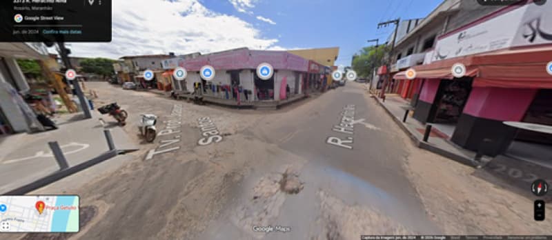 Foto 1 de 2: Terreno em leilão em Rosário - MA, bairro Centro — LOTE 001 Imóvel medindo 1.014 m² na Rua Heráclito Nina Centro de Rosário - MA