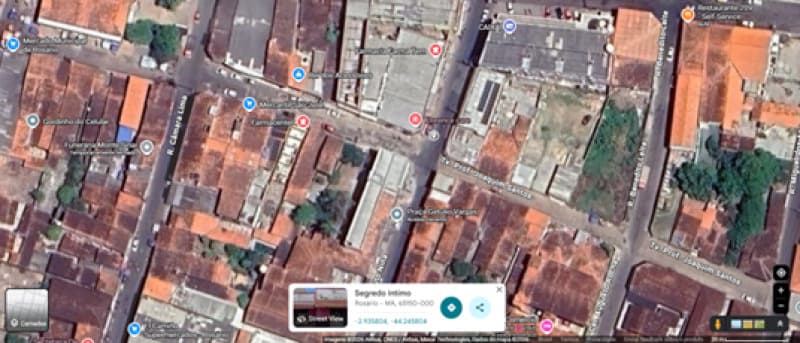 Foto 2 de 2: Terreno em leilão em Rosário - MA, bairro Centro — LOTE 001 Imóvel medindo 1.014 m² na Rua Heráclito Nina Centro de Rosário - MA