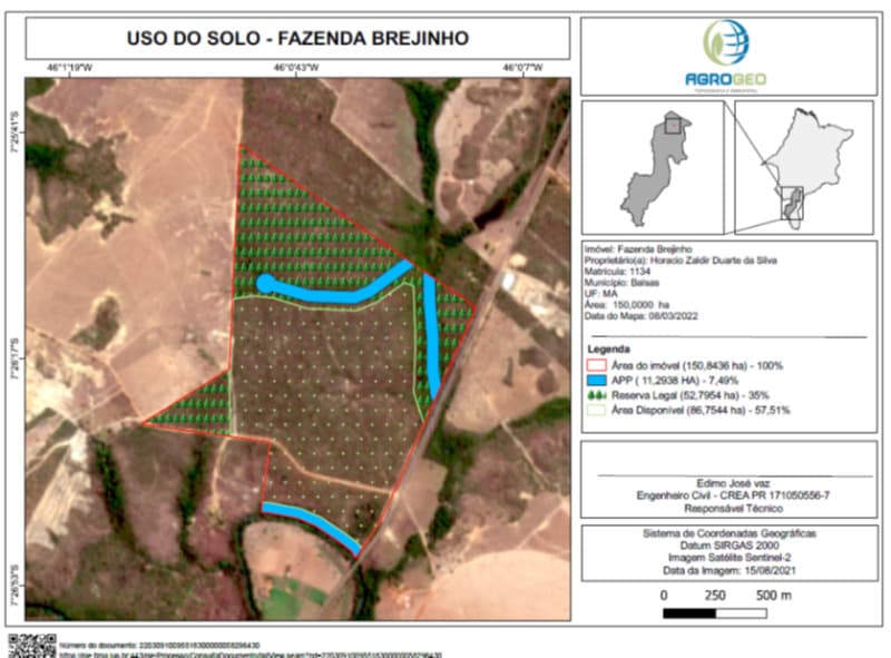 Foto 2 de 17: Area Rural em leilão em Balsas - MA — LOTE 001 Fazenda Brejinho localizada nas margens da BR-230 a 7km do centro de Balsas - MA, medindo 1