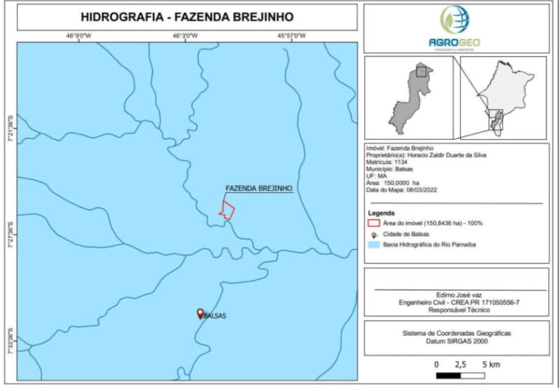 Foto 16 de 17: Area Rural em leilão em Balsas - MA — LOTE 001 Fazenda Brejinho localizada nas margens da BR-230 a 7km do centro de Balsas - MA, medindo 1