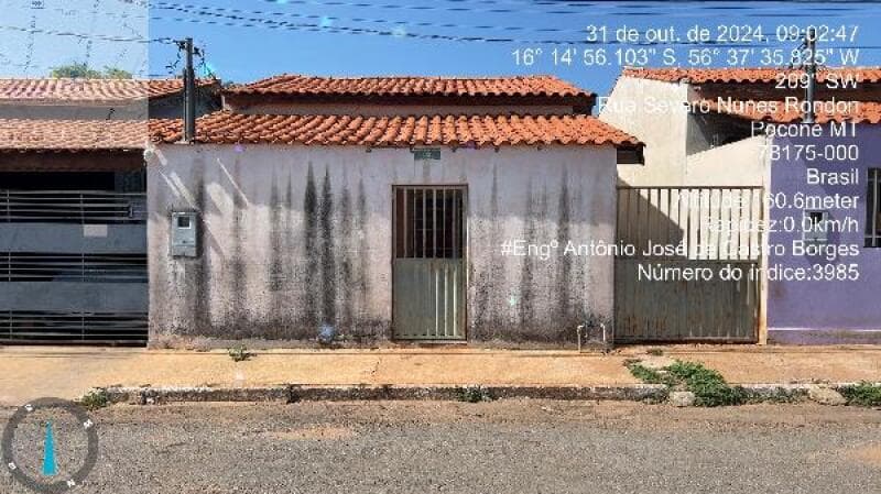 Casa em leilão em Poconé - MT — LOTE 175 Casa