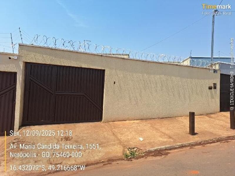Casa em leilão em Nerópolis - GO, bairro Setor Sul — LOTE 089 Casa