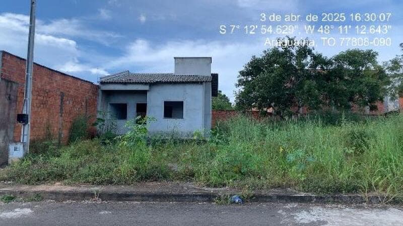 Terreno em leilão em Araguaína - TO — LOTE 524 IMÓVEL