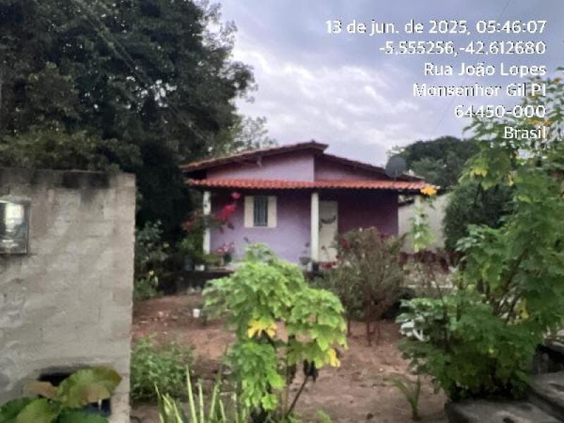 Casa em leilão em Monsenhor Gil - PI — LOTE 217 IMOVEL